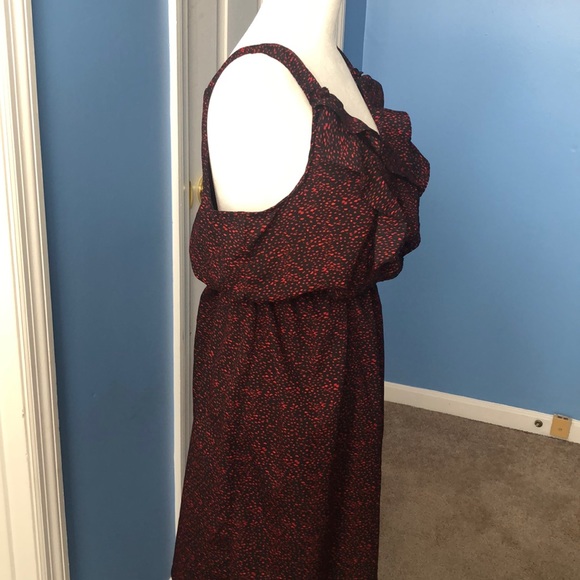 🌺Summer dress red/black pattern🌺 - Picture 3 of 4